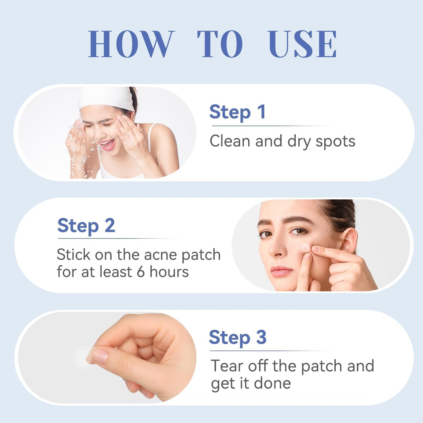 OMADOTO Invisible Pimple Patches for Face, Ultra-Thin Hydrocolloid Acne Patches, Covering Zits & Blemishes, Suitable Daytime Discreet Under Makeup, Zit Stickers, 12mm 72 Count