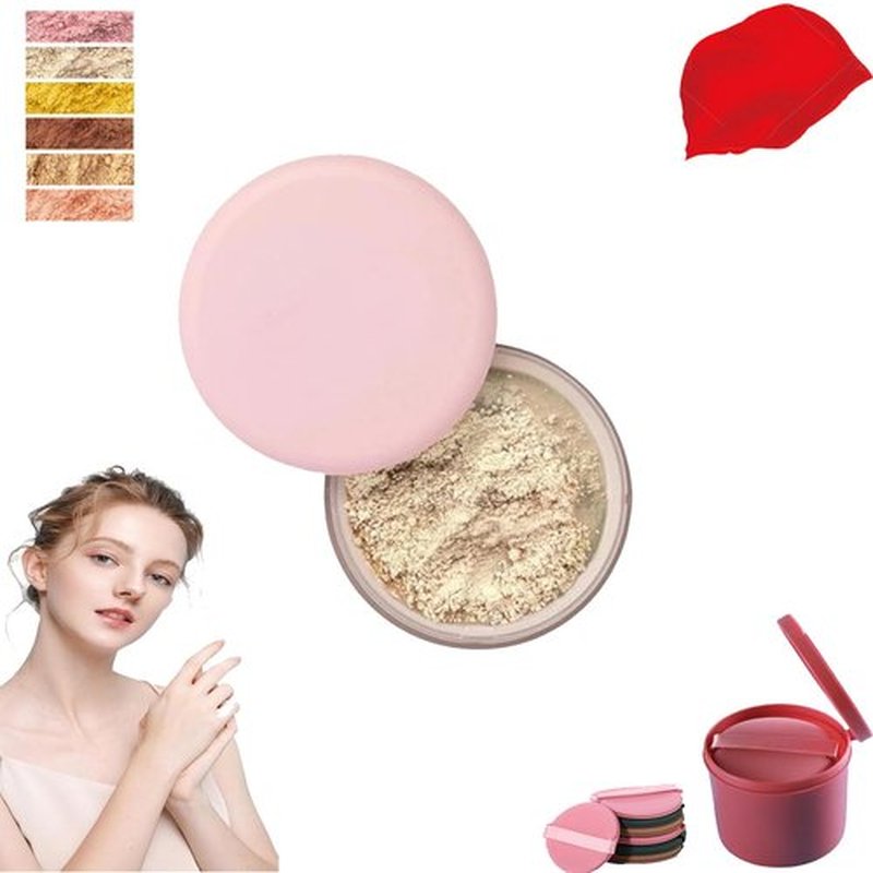Luminance Milano Pink Powder, Luminance Milano Powder, Beauty Blurring Setting Powder, Beauty Pink Setting Powder, Waterproof Setting Powder for All Skin Tones (#2)