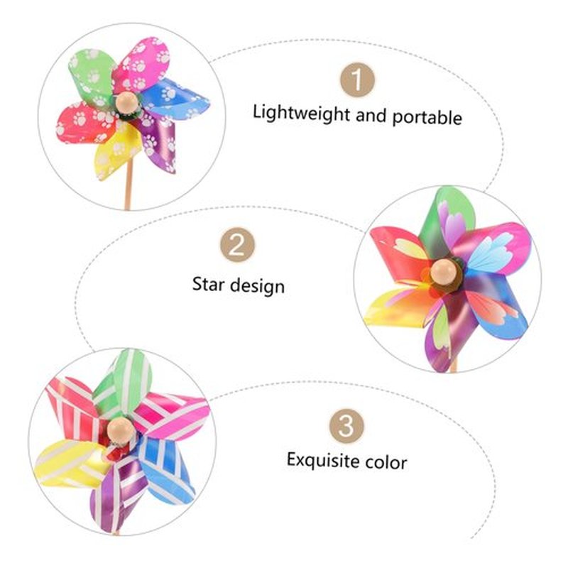 48 Pcs Windmill Hairpin Hair Barrettes Girls Hair Accessories Pinwheel for Hair Barrettes for Women Hair Clips Decorative Hairpins