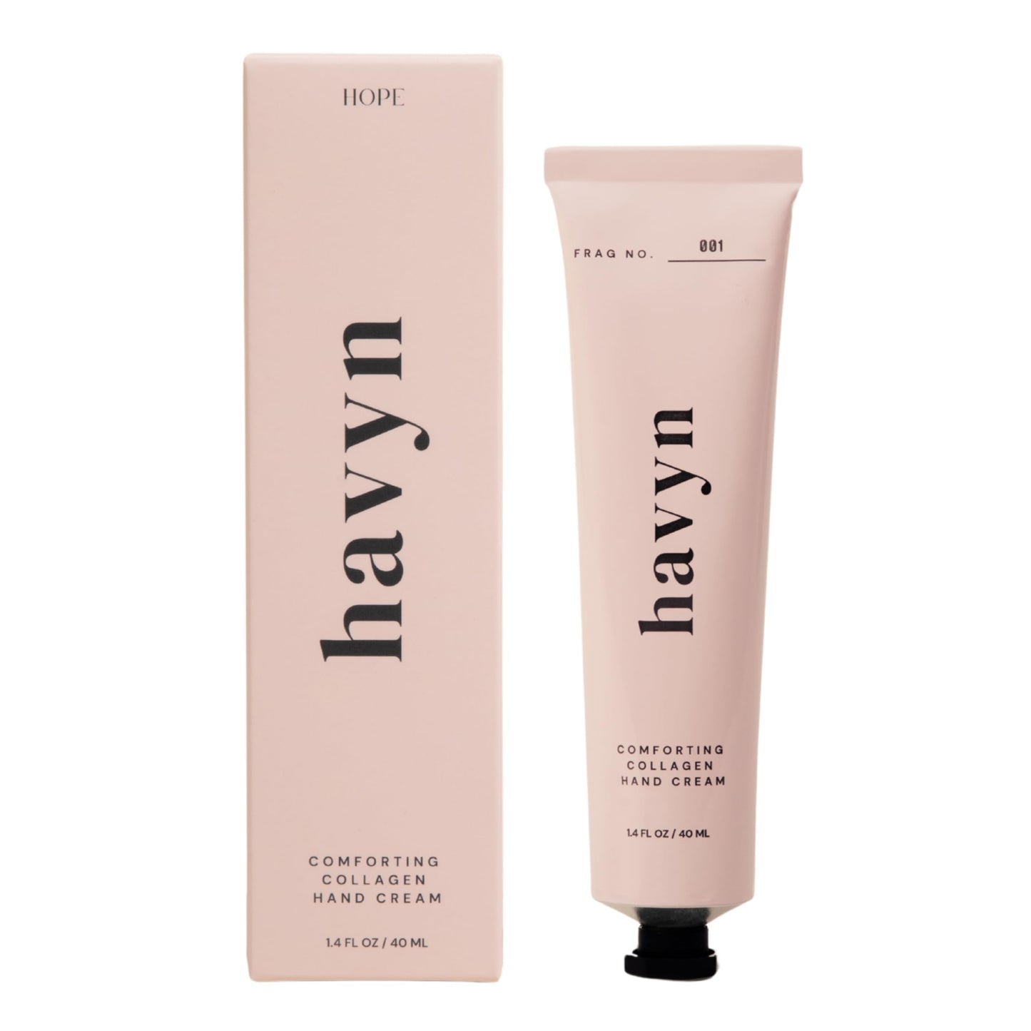 Havyn Comforting Collagen Hand Cream 1.4 oz 40 mL | Hand Cream for Dry Cracked Skin | Hand Lotion Travel Size | Non-Toxic Fragrance | Allergen-Free | Gluten-Free | Nut-Free | Vegan (1.4 oz, 001 Hope)