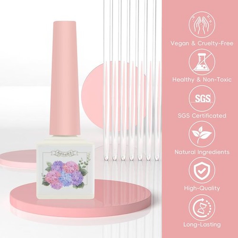 ADHERE 7 Colors Cat Eye Gel Nail Polish, 12ml Upgraded Magnetic Gel Polish Kit with Magnet Stick,Magnetic Gel Polish Soak Off Nude Manicure Nail Salon