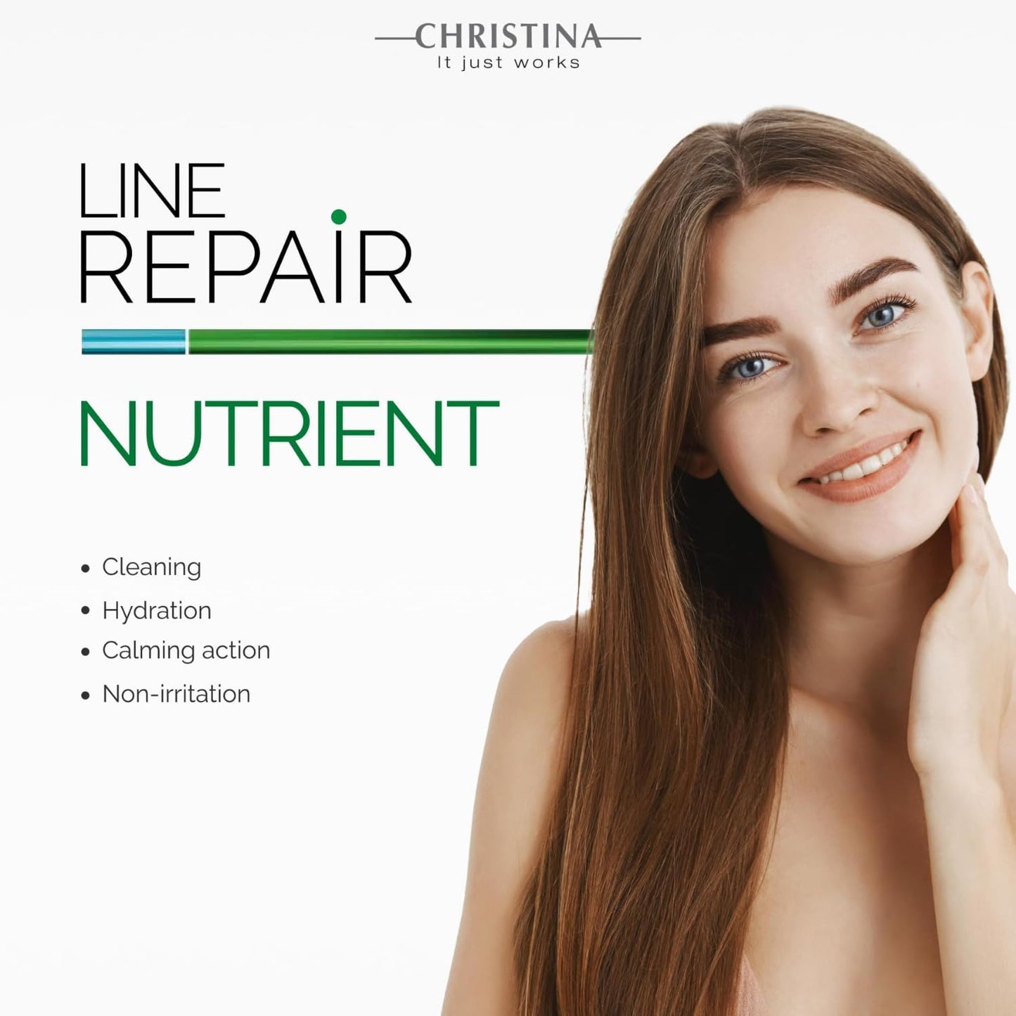 -CHRISTINA- Line Repair - Nutrient Pure Natural Cleanser For All Skin Types 250ml / 8.5 fl.oz