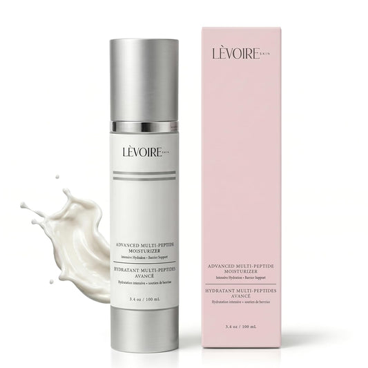 Advanced Multi-Peptide Moisturizer - Firming Face Cream with Hyaluronic Acid & Peptides | Smooths Fine Lines | 3.4 oz