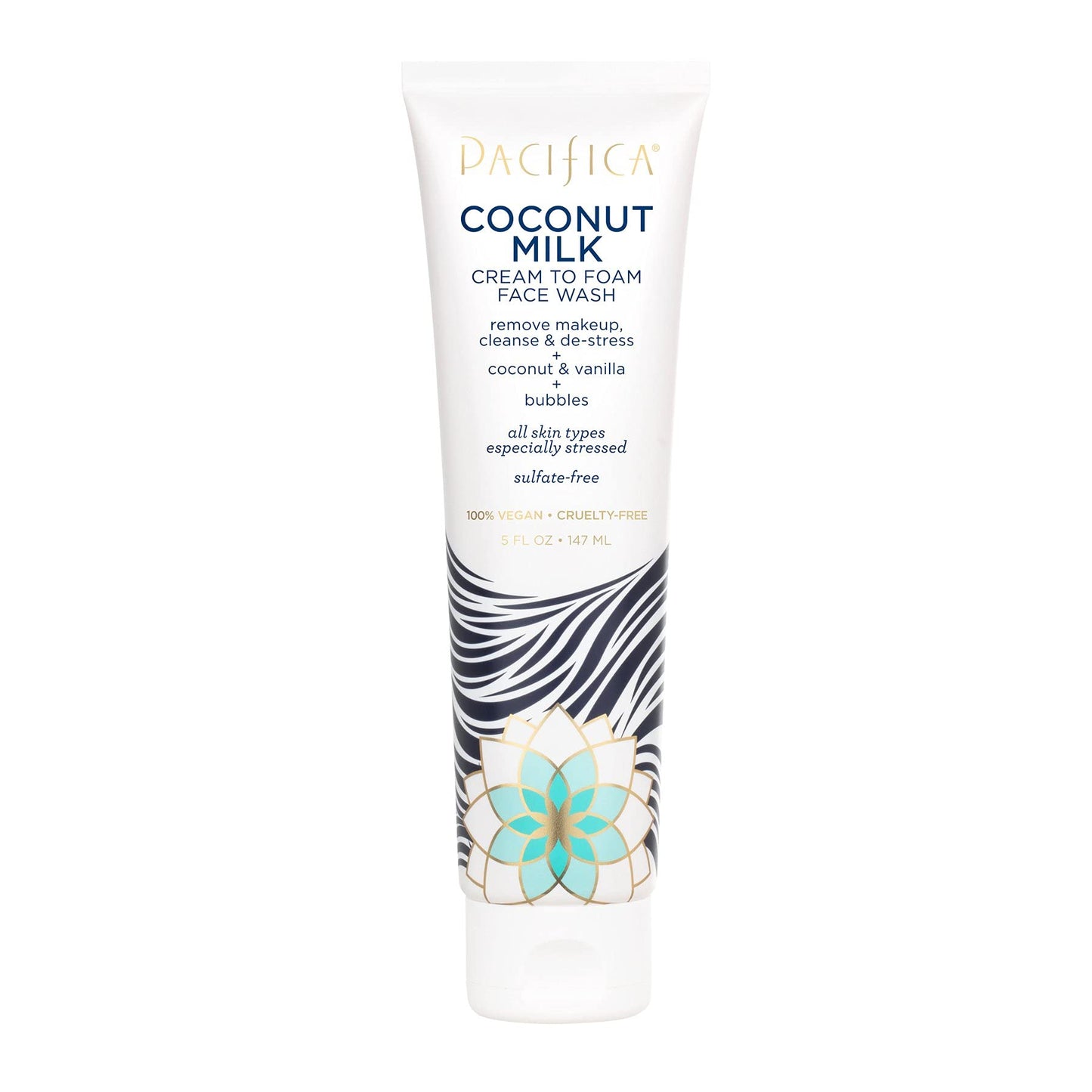 Pacifica Beauty, Coconut Cream To Foam Daily Face Wash & Cleanser, Coconut Water + Vitamin E, Cleansing And Foaming, For All Skin Types, Sulfate + Paraben Free, Clean Skin Care, Vegan & Cruelty Free