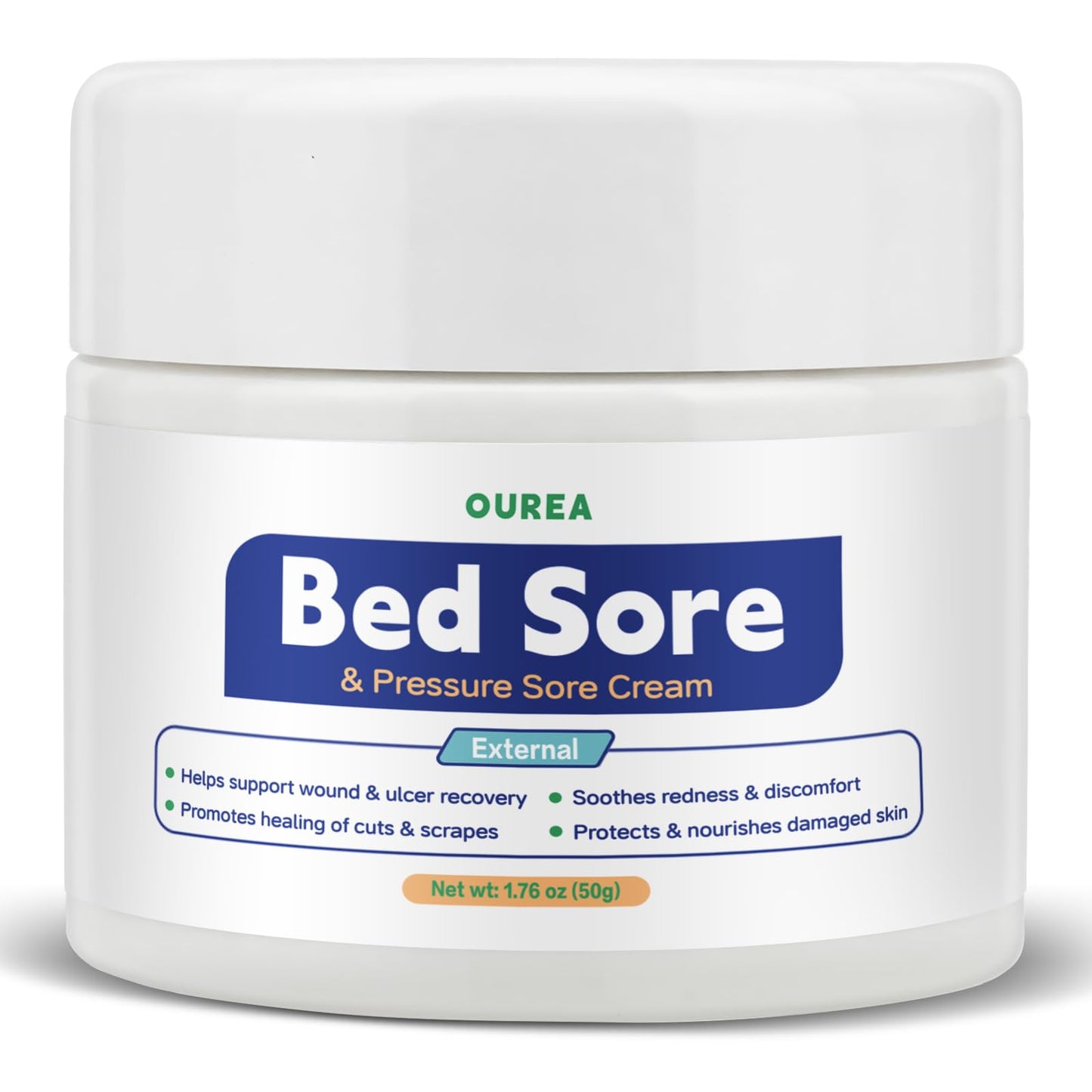 Bed Sore & Pressure Sore Cream – Gentle Skin Care for Pressure-Prone Areas, Bedridden Individuals & Elderly, Natural, Non-Greasy Ointment for Cuts, Scrapes & Sensitive Skin, Home & Nursing Use