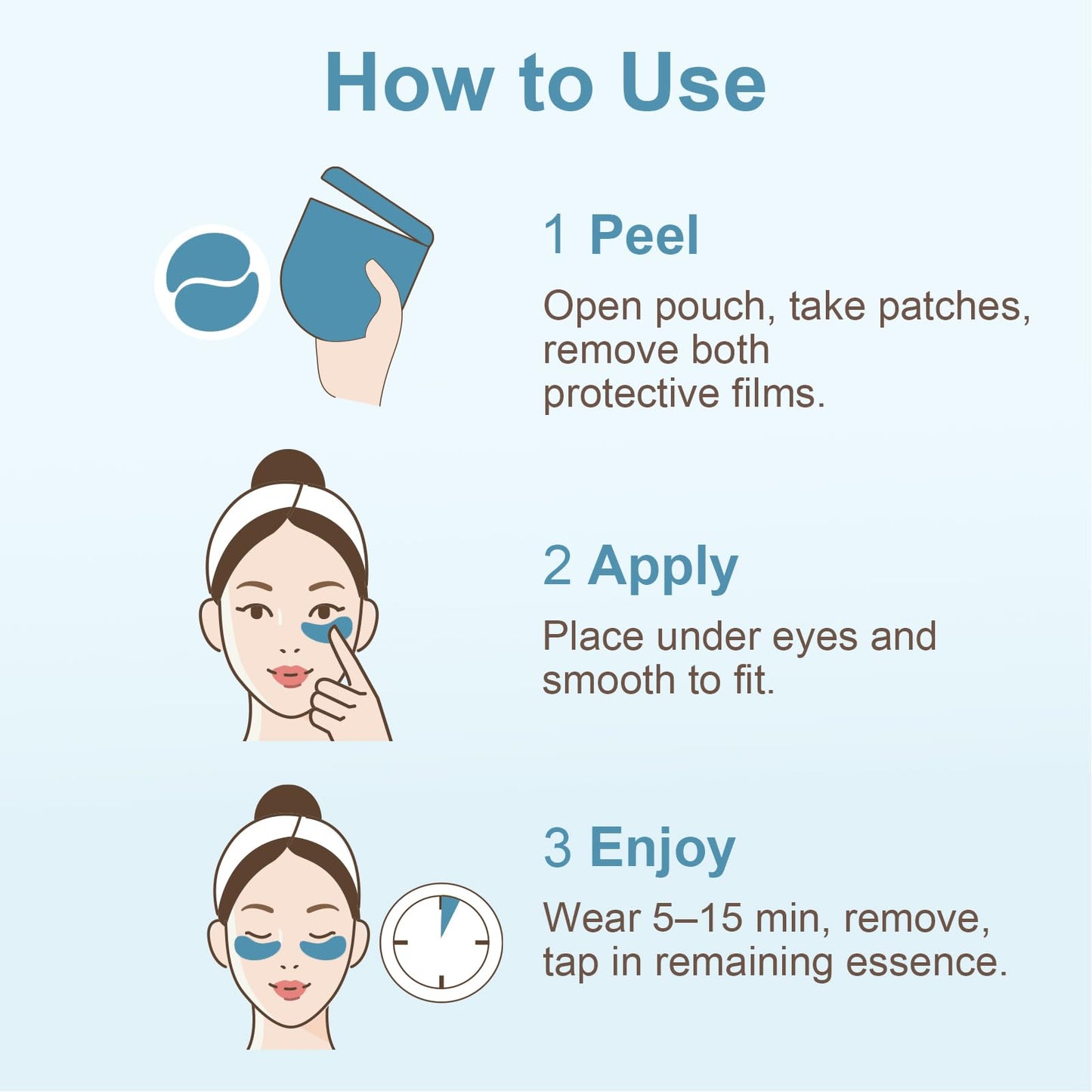Tintark Hydraverse Surface Phase Hydrogel Under Eye Patches, 28 Pairs Individually Wrapped Multi-HA Tremella Caffeine Eye Masks for Dry Under Eyes, Puffy Eyes & Makeup Prep