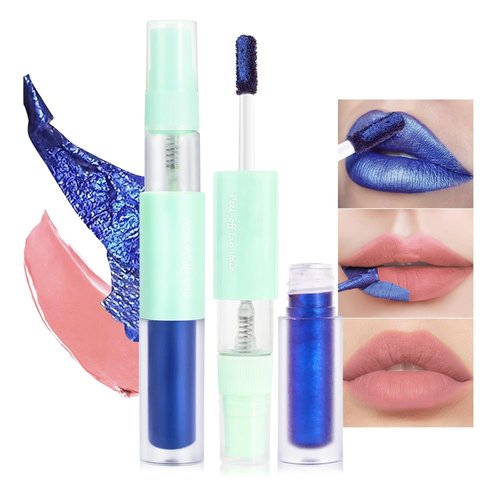 JUAAZIN Matte Lip Gloss with Spray Bottle, Pink Liquid Lip Stain Peel Off, Long Lasting Waterproof Lipstick Lip Gloss Stain, Transfer-proof, Highly Pigmented Color (Ruddy Pink)