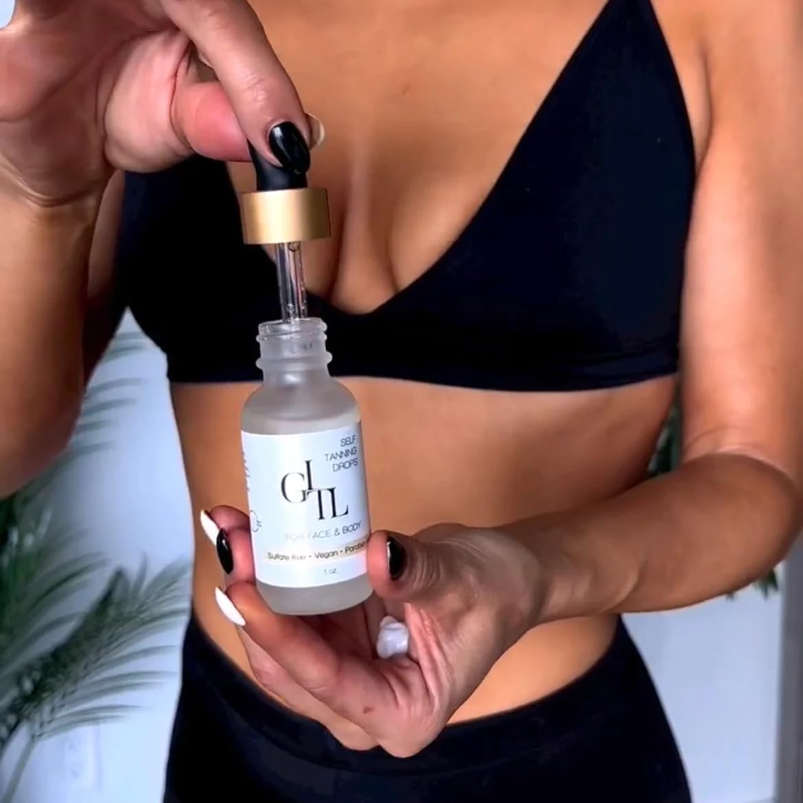Get Into The Limelight Self Tanning Drops, For Face and Body, Develops 4+ Hours, 1 oz. Bottle