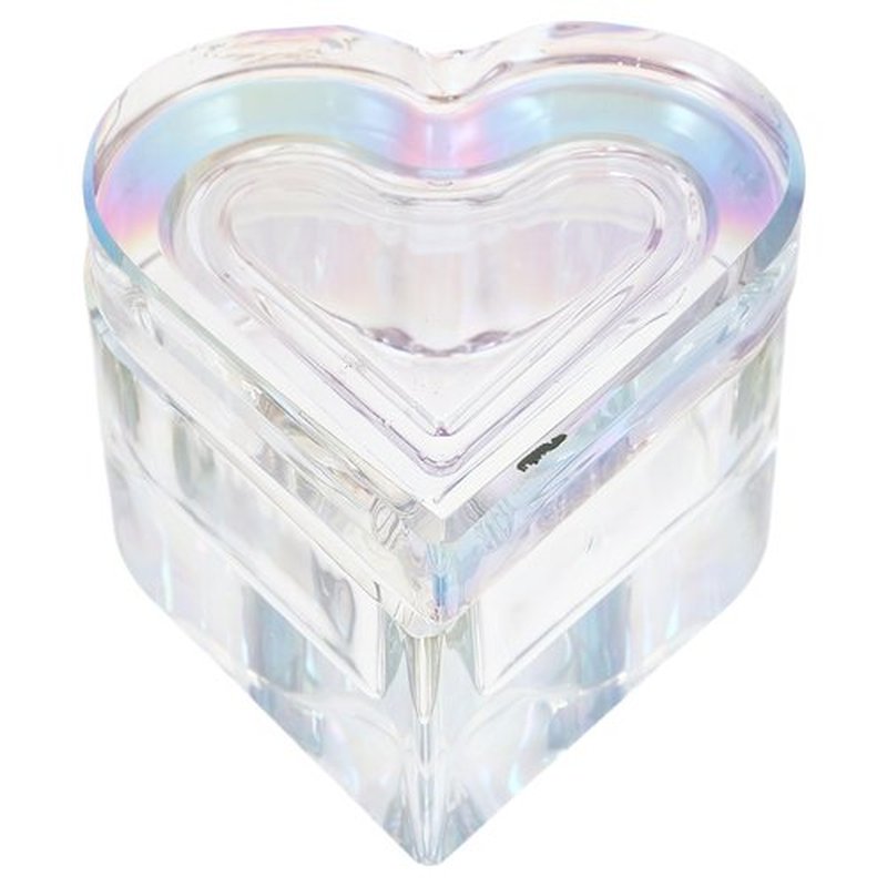 Beaupretty Glass Dappen Monomer Dish Rainbow Heart Crystal Acrylic Nail Cup with Lid Acrylic Liquid Powder Dappen Bowl Dish Nail Manicure Tools