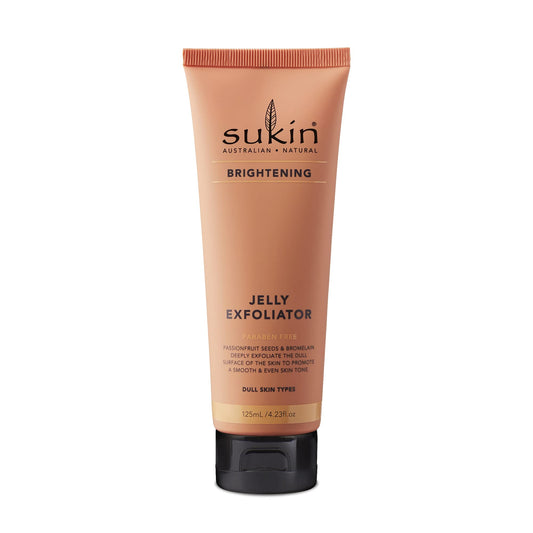 Sukin Brightening Jelly Exfoliator with Kakadu Plum & Jojoba, 4.23 Ounce