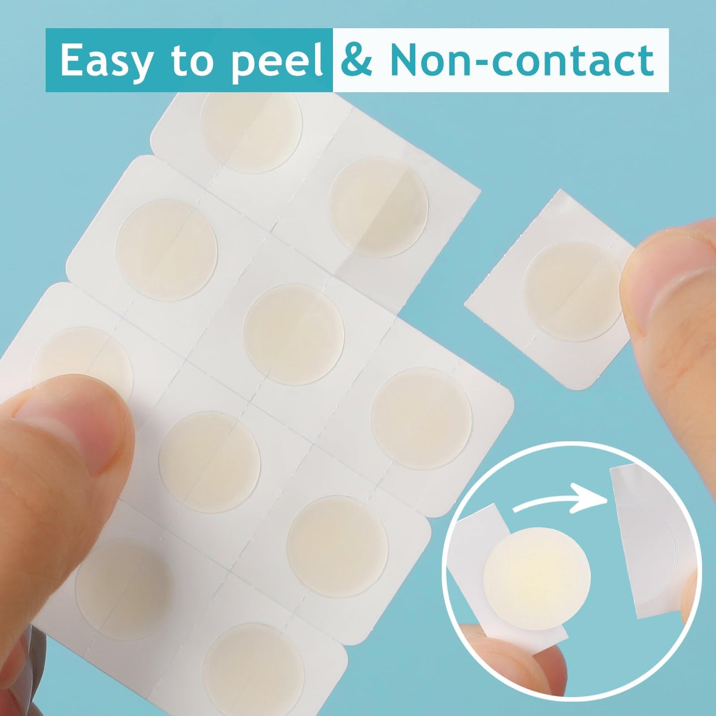Dazzlook Ultra Pimple Patches, Zits and Blemishes Patch with Salicylic Acid (96 Counts), Invisible Hydrocolloid Pimple Stickers Large Bulk for Face and Skin