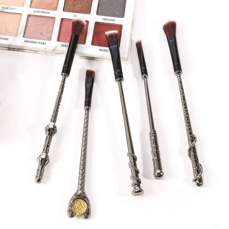 Gift Choice Wand Makeup Brushes Set 10 Pack Metal Extra Durable Soft Brushes Foundation Blending Blush Concealer Eyebrow Face Powder
