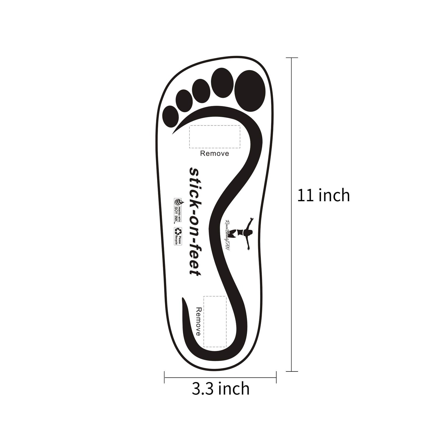 Economy 25 Pairs(50feet) Black Spray Tan Stick on Feet Disposable Spa Sole Protector Foot for Sunless Tanning
