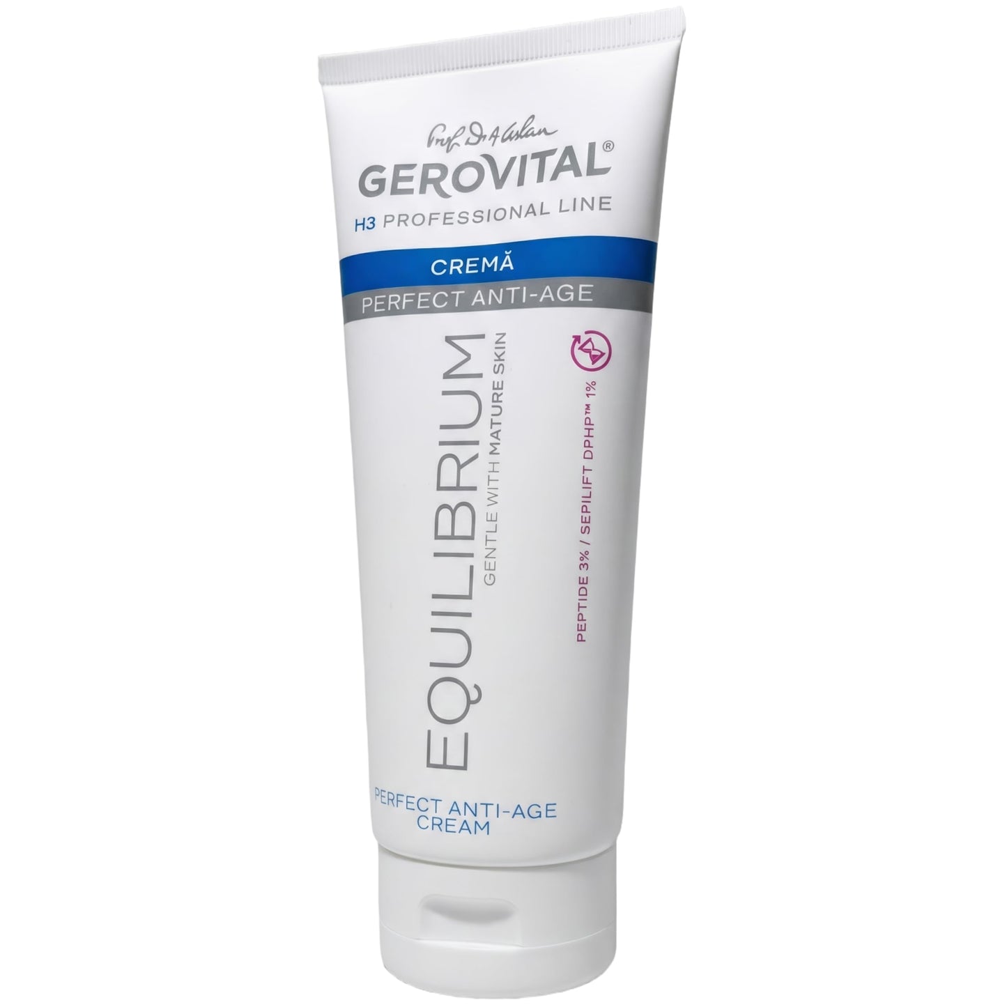 Gerovital EQUILIBRIUM - Perfect Anti-Age Professional Face Cream with Hyaluronic Acid | Regenerating and Restructuring | Anti-Aging |Anti-Wrinkle | Moisturizing - 200 ml