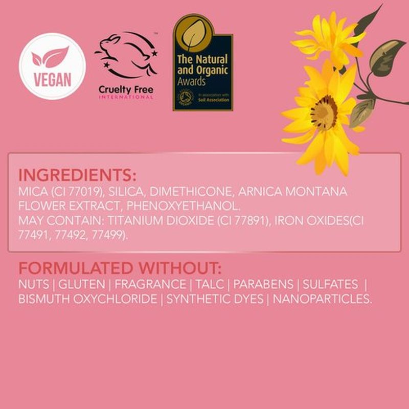 Rachel Couture Translucent Finishing Powder with Shine-Free Matte Finish | Vegan & Cruelty-Free Setting Powder | Arnica Extract Infusion - 0.28 Oz - Light