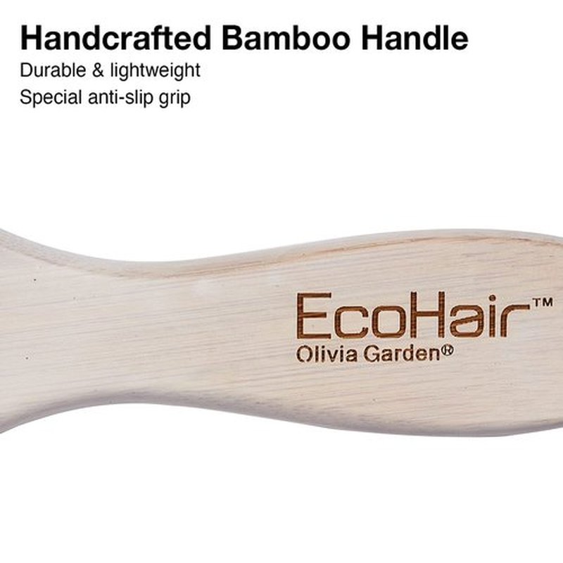 Olivia Garden EcoHair Bamboo Hair Brush, Detangler, EH-DET