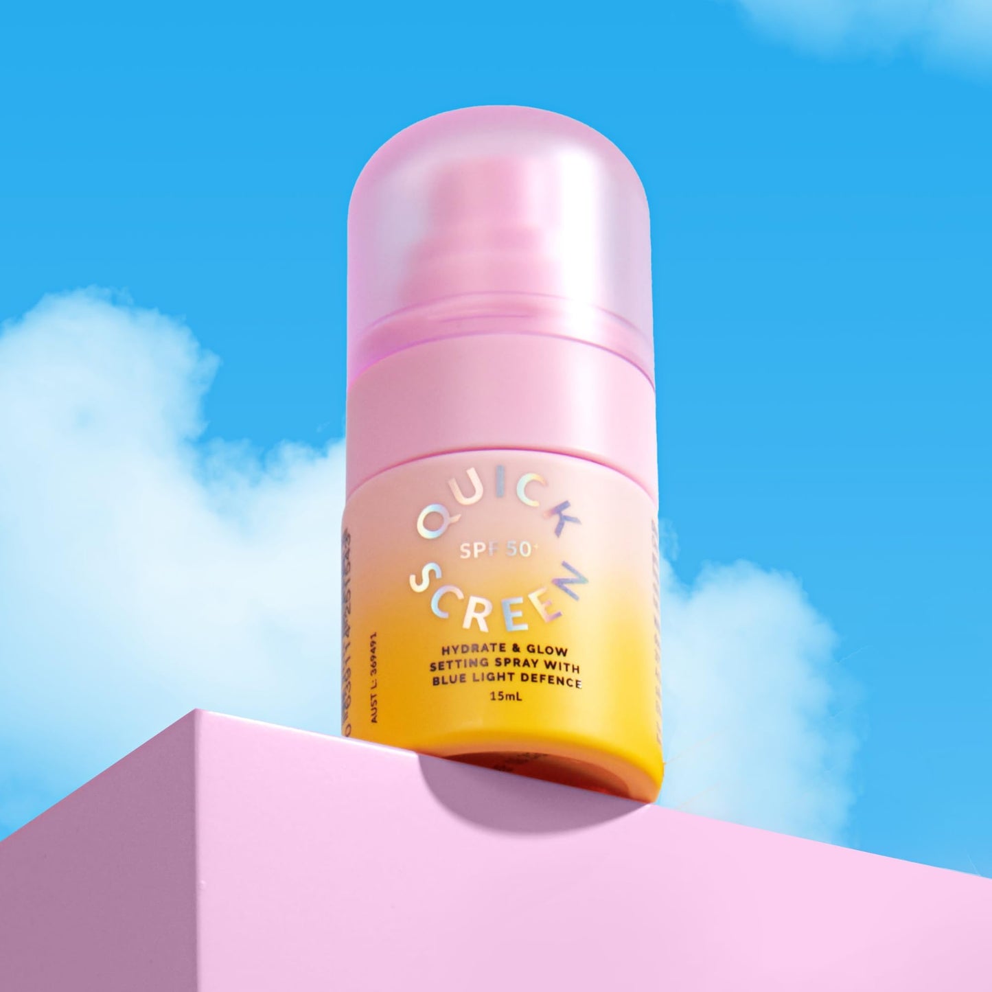 THE QUICK FLICK Sunscreen Prep 3-in-1 SPF 50+ Moisturizer, Primer & Blue Light Defense | Ultra-Lightweight, Fast Absorbing & Non-Greasy | Hydrating Setting Spray for Makeup | No White Cast | 15ml
