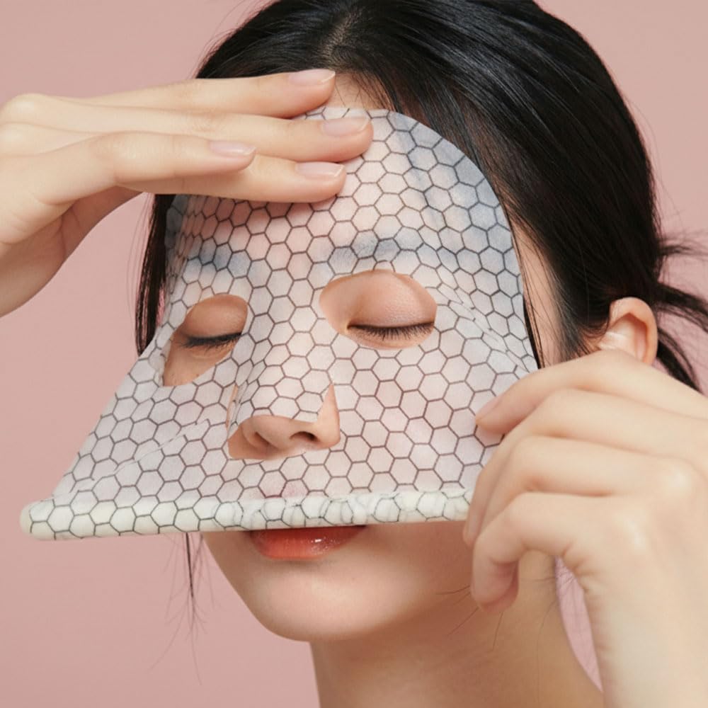 DOLDORI Roll Face Mask Sheet Elec Derma (8pcs) - Korean Deep Hydrating Collagen Hydrogel Mask, Luxury Spa Gift Set for Women - Glass Skin Moisturizing Overnight Skincare
