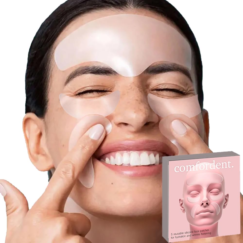 Comfordent Reusable Silicone Face Patches for Forehead & Fine Lines Overnight Smoothing