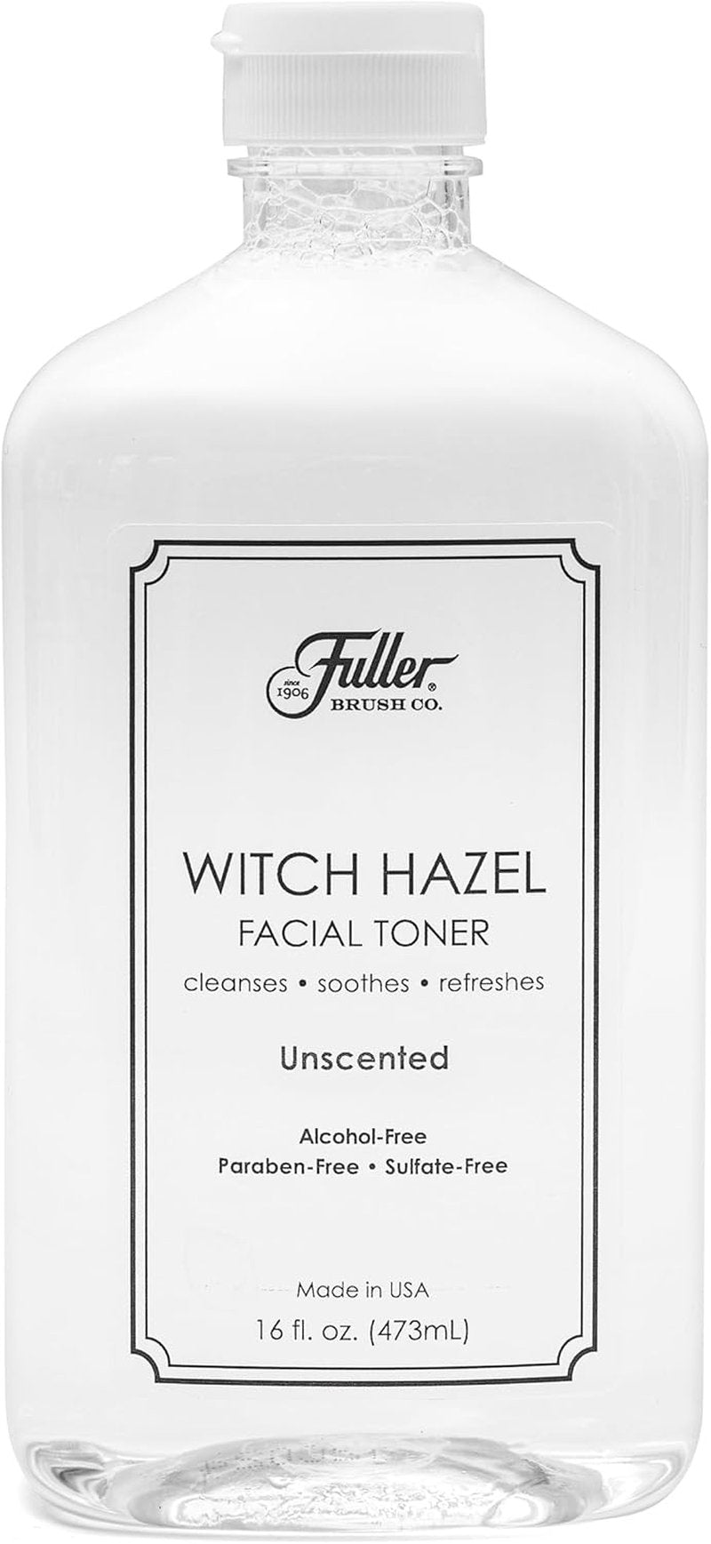 Witch Hazel Facial Toner - Organic Aloe Vera & Alcohol-Free - 16 fl. oz | Paraben & Sulfate-Free, Unscented