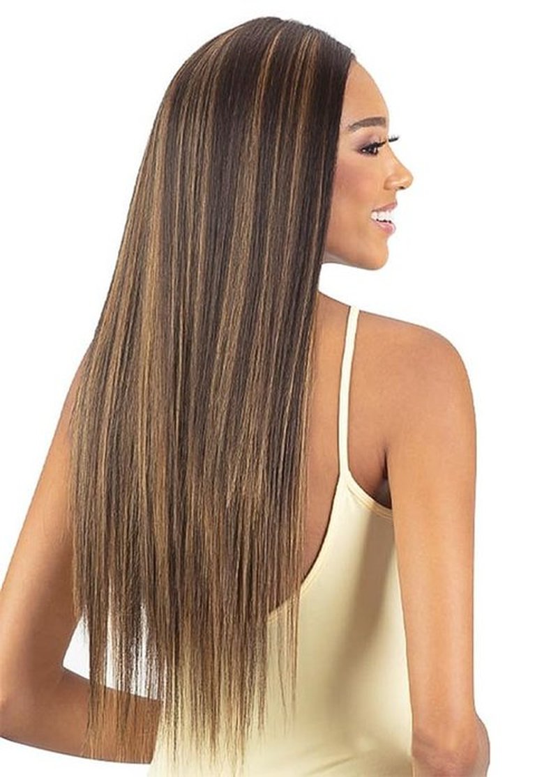 Mayde Beauty Bloom Bundle Straight Weave Hair Multipack With Closure STRAIGHT 4PCS (18"20"22"+CL) (130 Intense Brick Red)