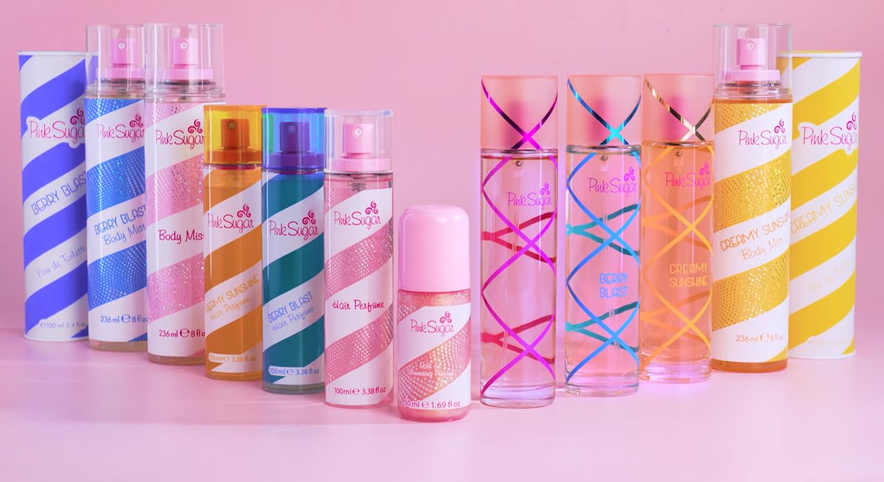 Pink Sugar Eau de Toilette for Women – Sweet Floral Fruity Perfume with Raspberry & Vanilla