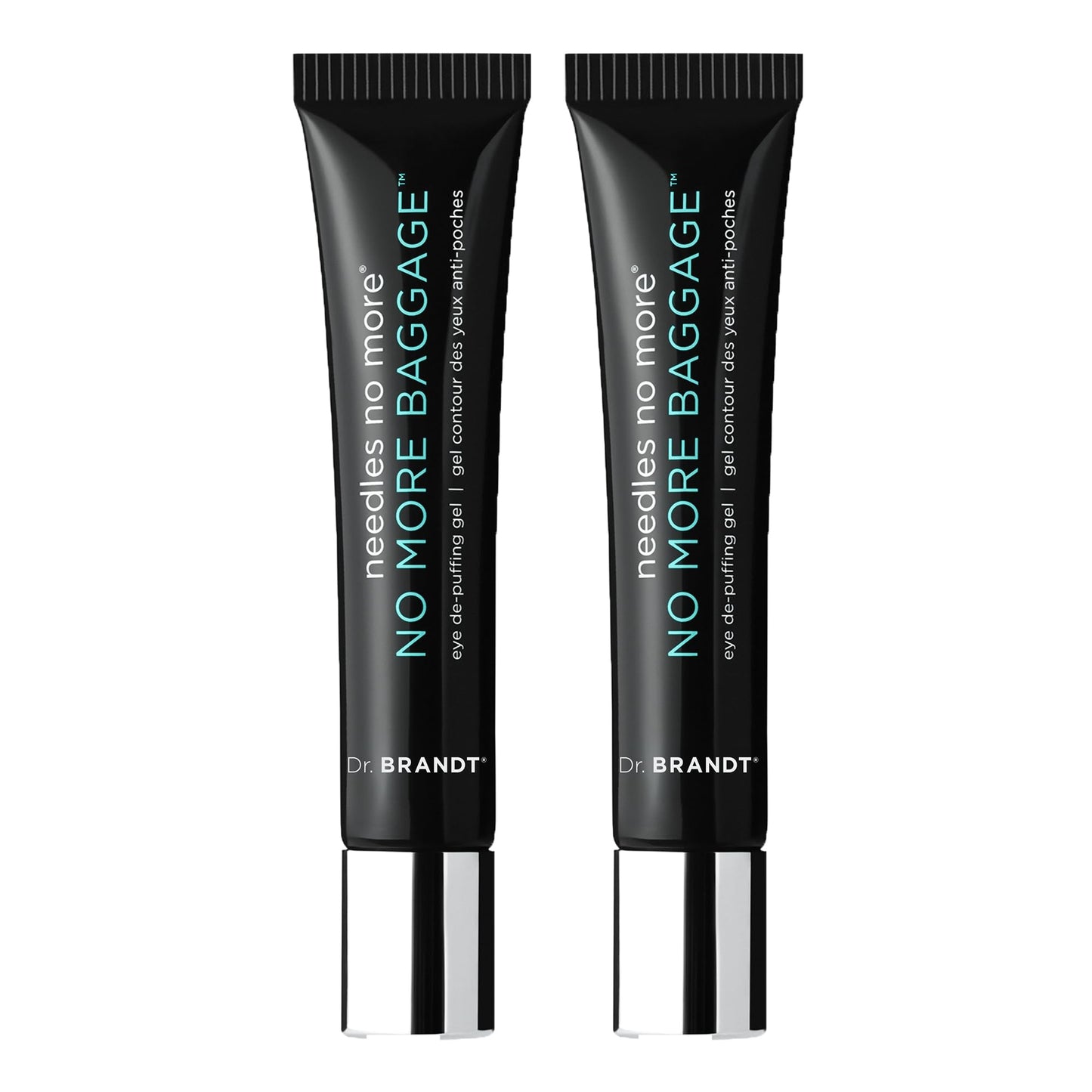 Dr. Brandt Needles No More, No More Baggage - 0.5 oz, Pack of 2 - Minimizes Under-Eye Bags, Puffiness & Dark Circles