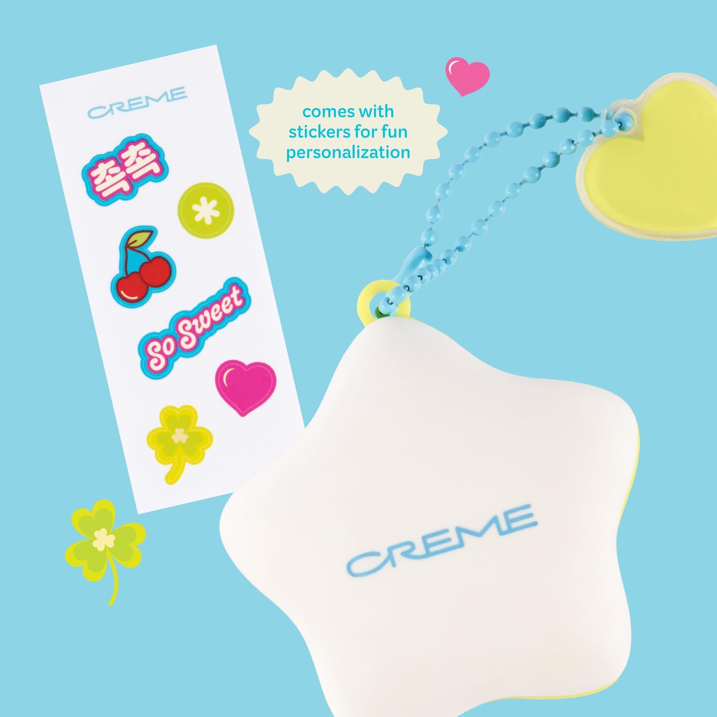 The Crème Shop Plush Pout Lip Butter Lip Balm Key Chain Charm | Korean Formula with Peptides and Squalane to Instantly Hydrate, Nourish, Moisturize, and Soften Dry Lips- Vanilla