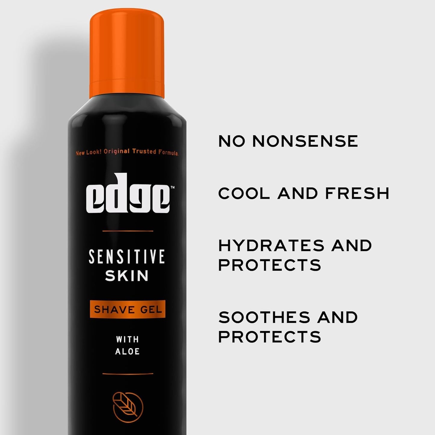 Edge Shave Gel for Sensitive Skin - 7 oz, Pack of 6 | Soothing Men's Shaving Gel