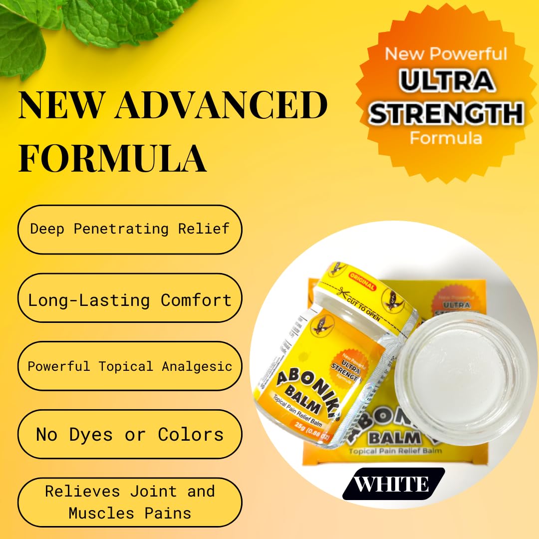 Aboniki COOLHEAT Ultra Strength | Powerful Topical Relief Balm with Natural Ingredients | Fast-Acting Soothing Relief for Joint, Muscle, Soreness, Cramps | Comforting Aromatherapy Blend | 2 Glass Jars