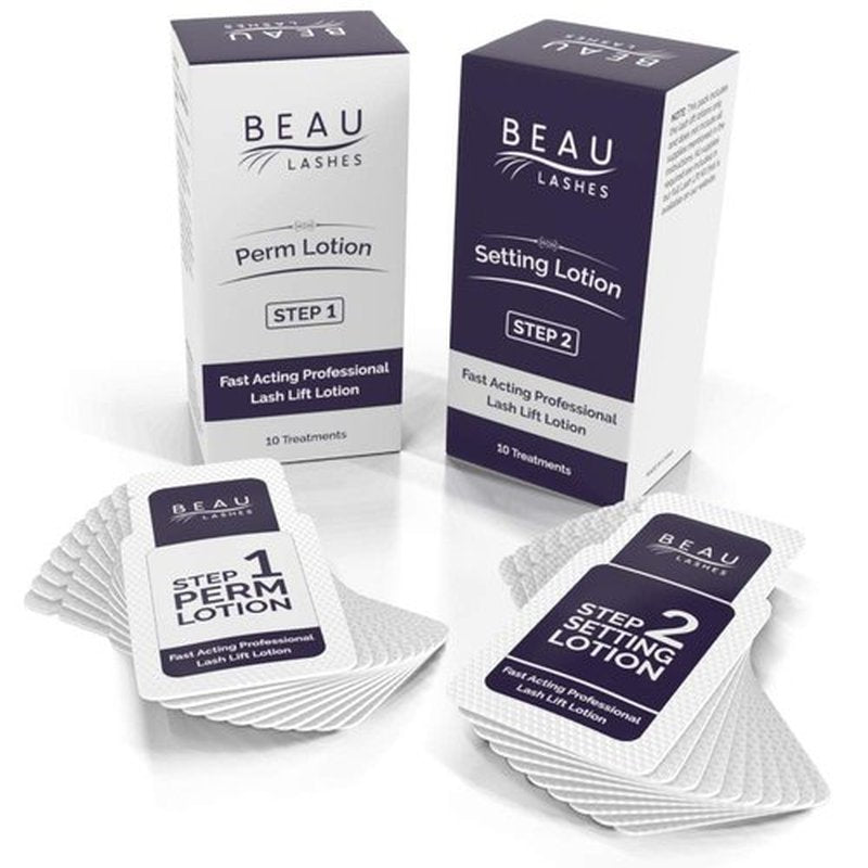 10 Sets Of Lash Lift Lotions For Professionals - For Perming, Curling and Lifting Eyelashes | Semi Permanent Salon Grade Supplies For Beauty Treatments | 10 Treatments
