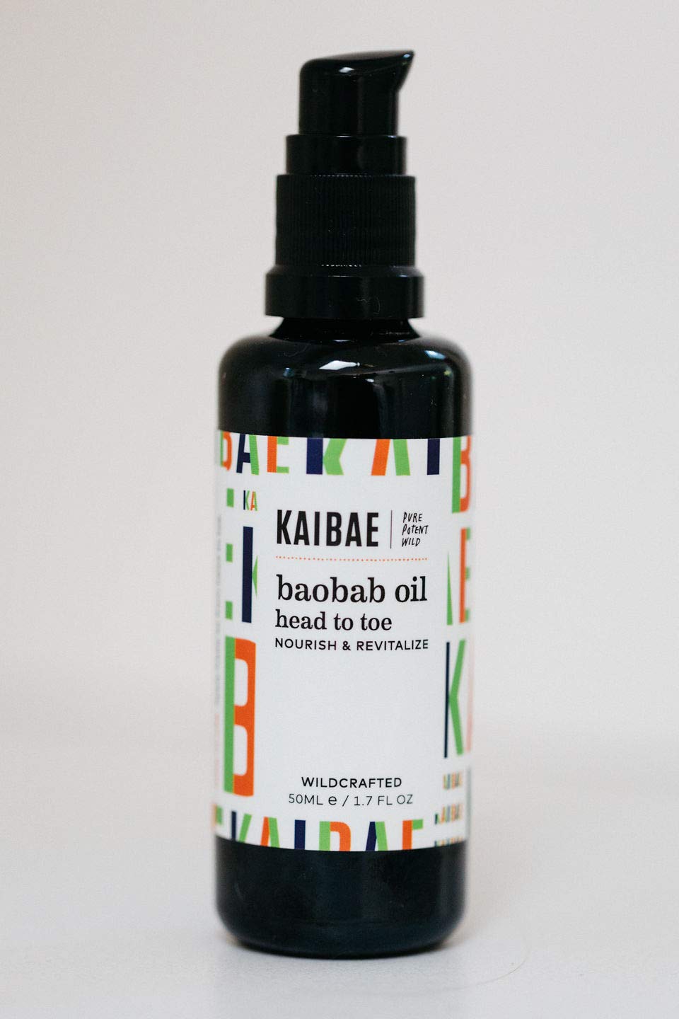 KAIBAE Organic Baobab Oil | Hair & Skin Moisturizer | Microbiome Friendly | Cold-Pressed & Wildcrafted | Vegan, Clean Label (50ml)