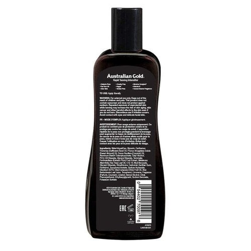 Australian Gold Rapid Tanning Intensifier Lotion, 8.5 Fl Oz | With Tea Tree Oil and Aloe Vera | Vitamin E (Pack of 3)