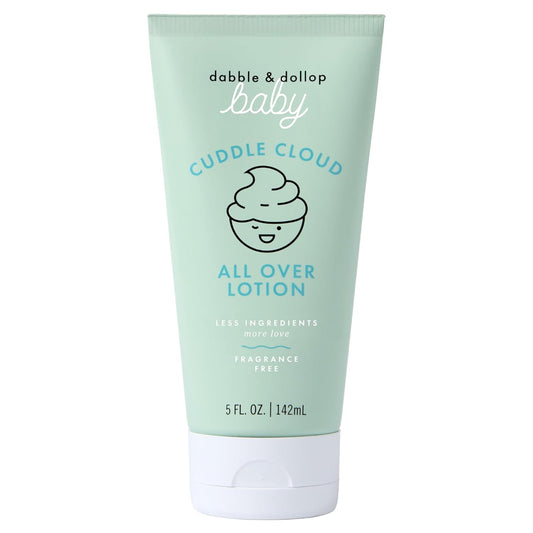 Dabble & Dollop Baby All Over Lotion - Fragrance-Free Moisturizer for Sensitive Skin | Lightweight Hydrating Cream (5 fl oz)