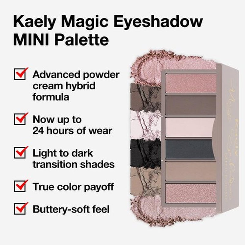Kaely 6 Color Mini Neutral Eyeshadow Palette Makeup, Highly Pigmented Eye Shadow Palette Waterproof, Natural Matte Shimmer Eye Shadow Palette, paleta de sombras de ojos, Vegan & Cruelty-free, 06