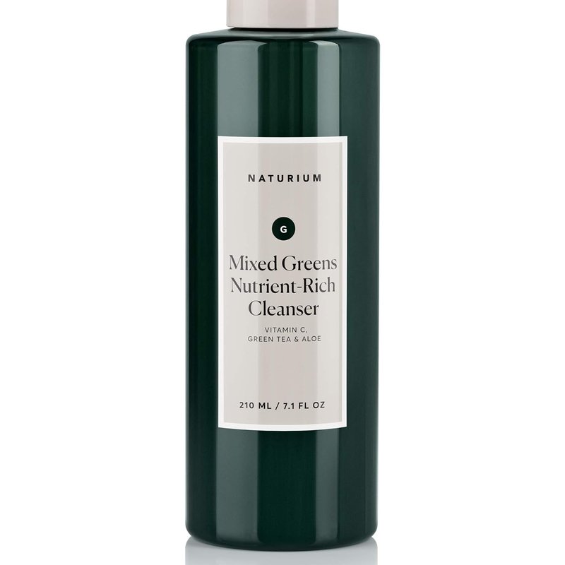 Naturium Facial Cleanser - Nutrient-Rich Formula with Vitamin C, Green Tea & Aloe | 7.1 oz
