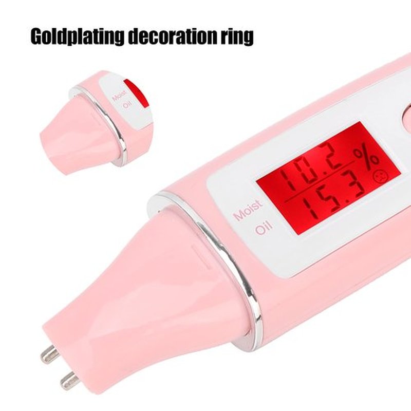 Facial Skin Tester High Sensitive LCD Digital Skin Analyzer Water Oil Analyzer with Digital LCD Display Water Oil Monitor for Skin Care for Traveling,Home,Beauty Salon(01)