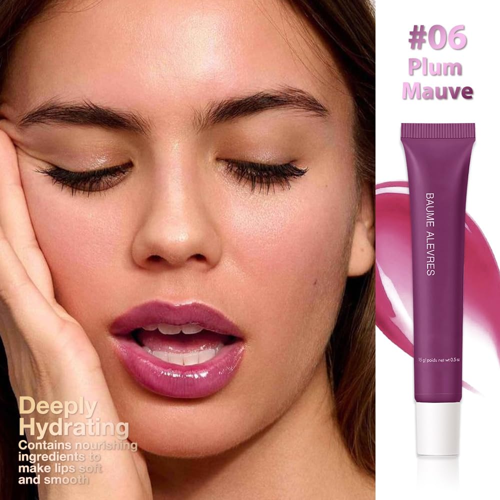 HHLTOH Butter Lip Balm – Ultra-Hydrating Lip Care with Shea Butter & Olive Oil, Soothes Dry Lips with Natural Tint & Gloss Effect,Lip Plumper Moisture & Light Lip Stain Finish #6 Pink Candy