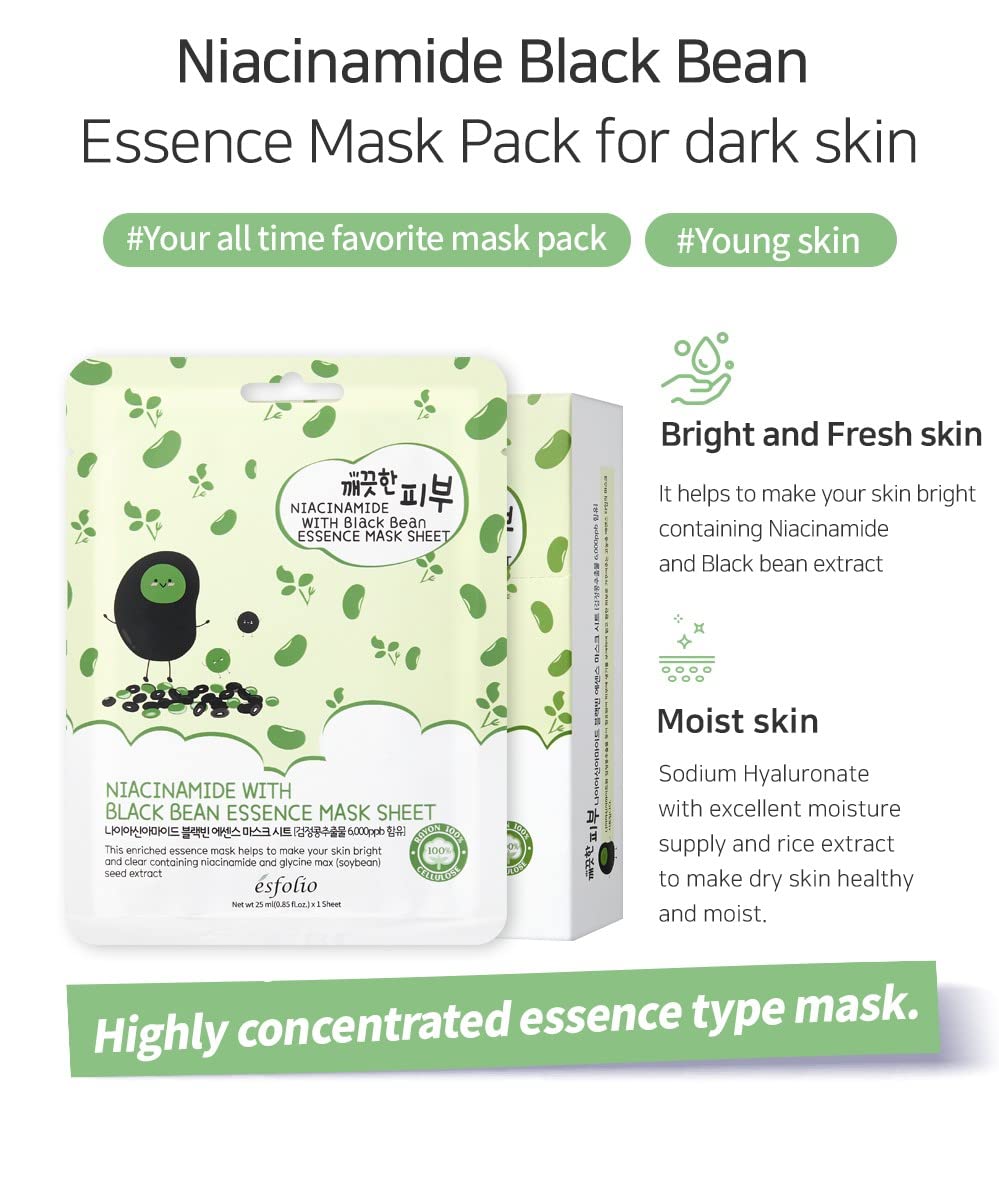 Esfolio Pure Skin Essence Facial Mask Sheet Made In Korea Choose from Different Variety [Customize Your Choice] - 10 Pack