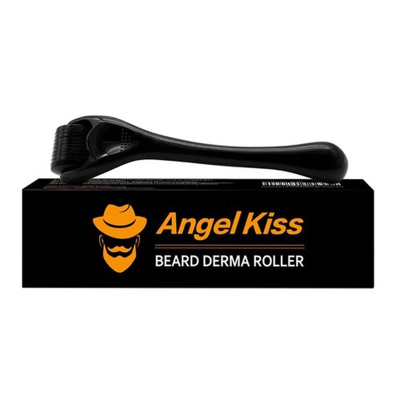Angel Kiss Beard Derma Roller, Microneedling Roller For Face, Microneedling Stamp For Face, Roller for Beard, Microneedle Roller For Women and Men - 0.25mm