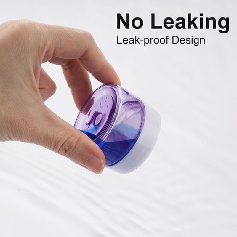 Cosywell Travel Size Containers for Toiletries Leak Proof Plastic Travel Jars for Creams 1 Oz 4 Pack TSA Approved Trave Bottles Refillable Cosmetic Containers for Lotion Makeup Cosmetics (Purple)
