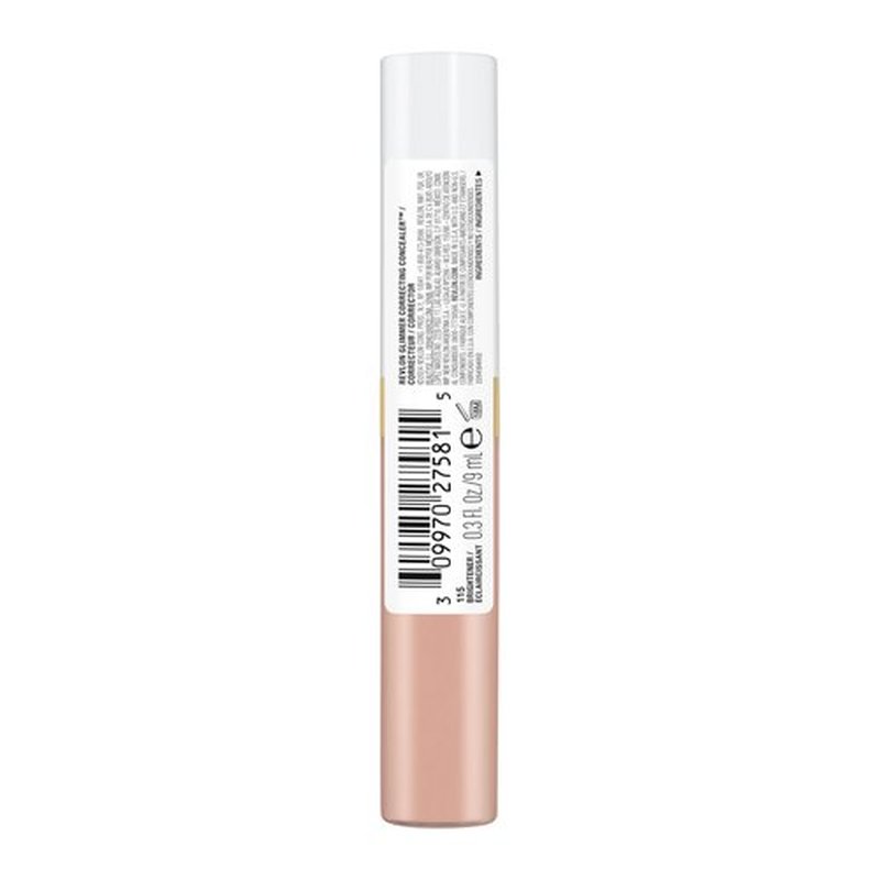 Revlon Glimmer Correcting Concealer, Liquid Under Eye Concealer, Made with Caffeine, Vitamin C, & Stevioside, 115 Brightener, 0.3 fl oz