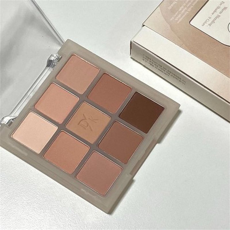 GHFCZOO Blooming Your Own Beauty Eyeshadow Palette, 9 Shades, Glitter and Matte Finishes (07#)