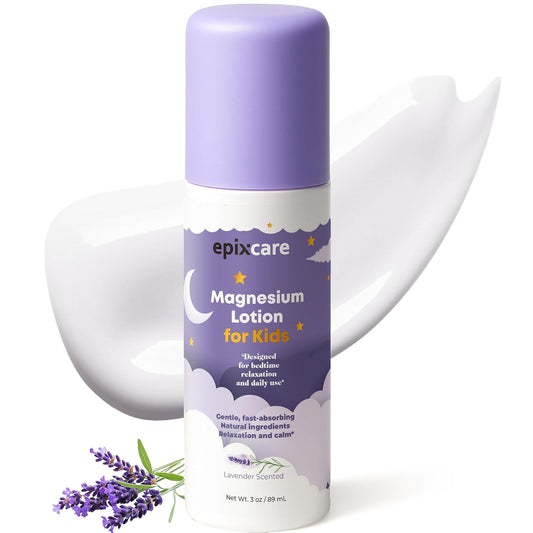 Magnesium Lotion for Kids - Calming Bedtime Cream with Lavender | Soothing Relief for Babies & Juniors