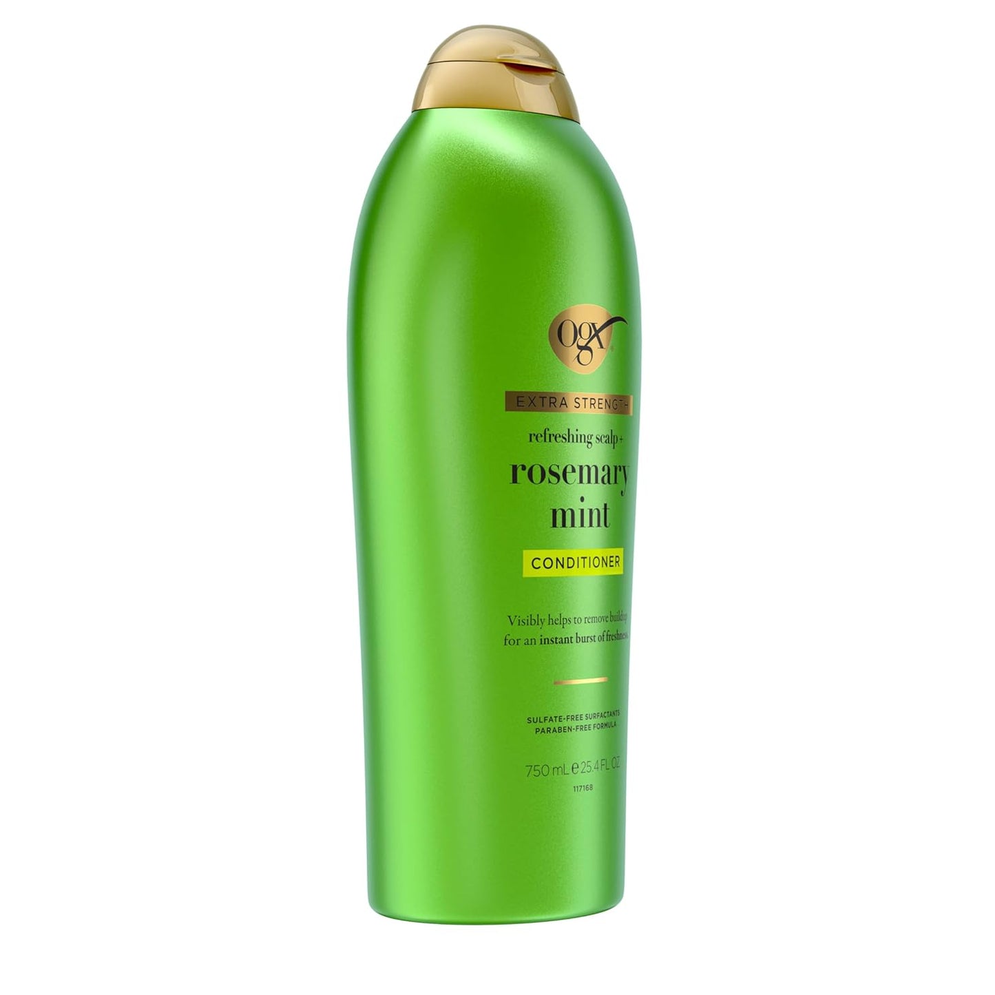 OGX Extra Strength Refreshing Scalp + Teatree Mint Conditioner, Invigorating Conditioner with Tea Tree & Peppermint Oil & Witch Hazel, Paraben-Free, Sulfate-Free Surfactants, 25.4 Fl Oz