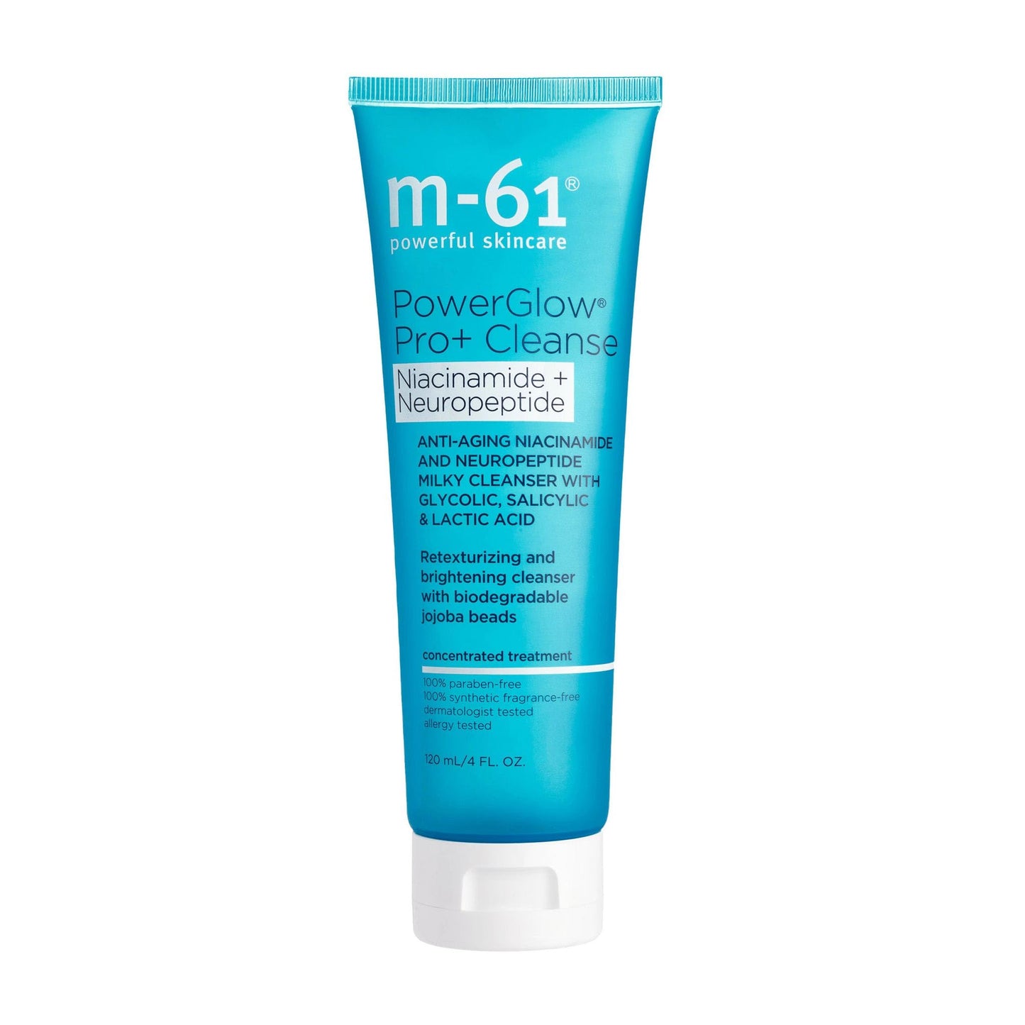 m-61 PowerGlow Pro+ Cleanse Deep Cleansing Exfoliating Face Wash, 4 Fl. Oz