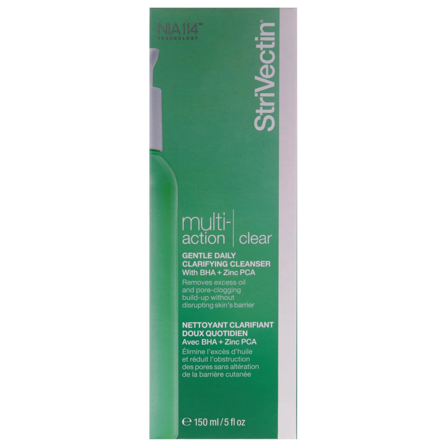 StriVectin Multi Action Clear Gentle Daily Clarifying Cleanser for Acne and Blemish Prone Skin for Clearer, Smooth and Brighter Skin, Less Breakouts and Pimples