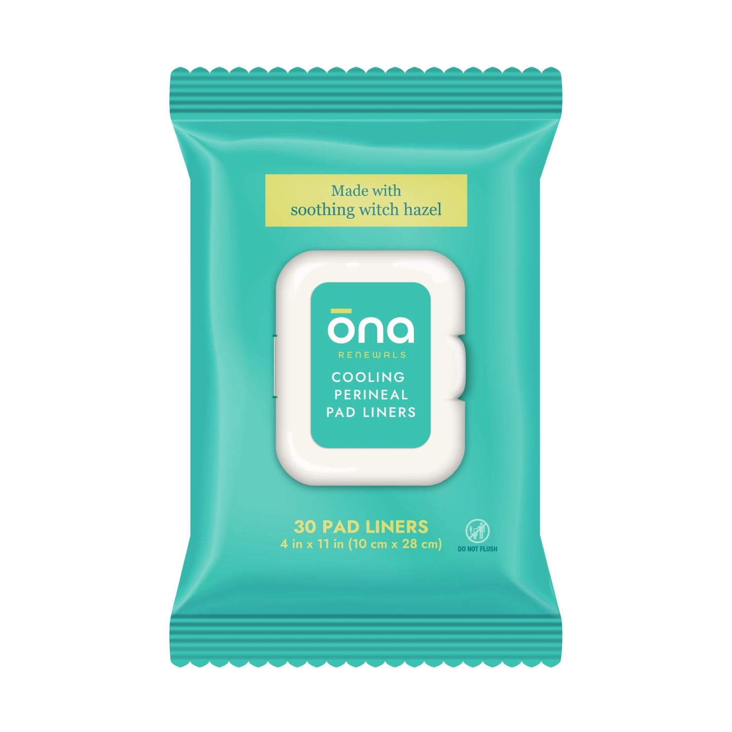 Ona Renewals Perineal Pad Panty Liners for Women - 30 Count - Fragrance-Free - Made with Soothing Witch Hazel - Extra Large Cooling Pads for Postpartum Recovery - Postpartum Essentials