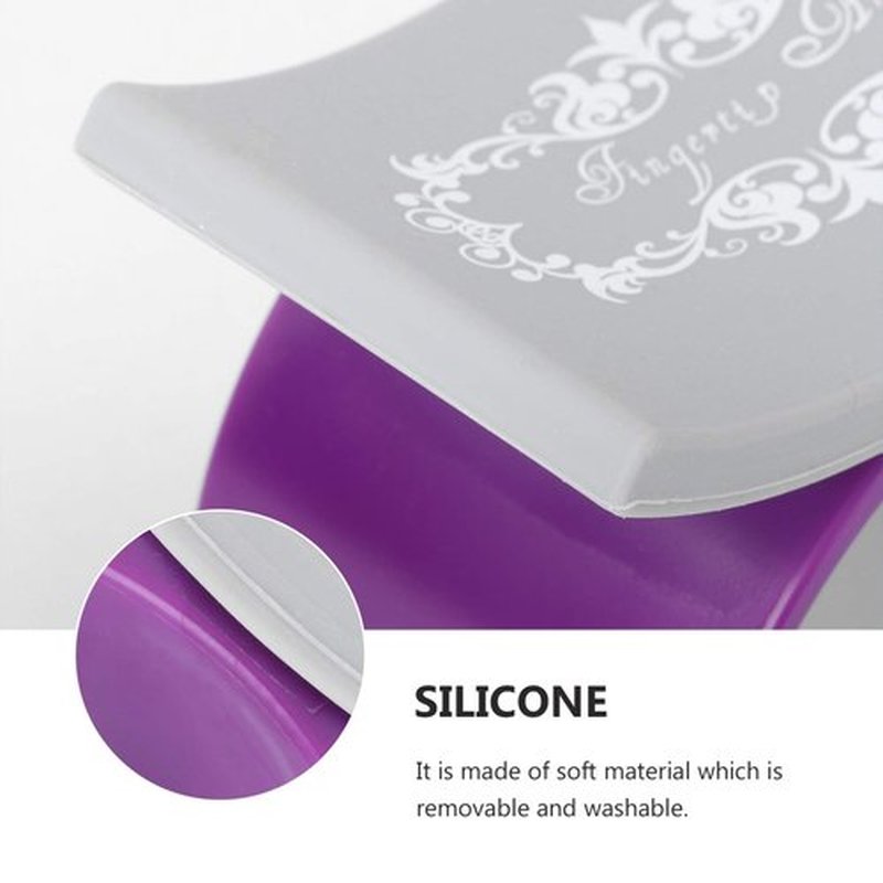 Beaupretty 2 Pieces Nail Arm Rest,Manicure Hand Pillow U Shape Cushion Pillow Professional Nail Rest Cushion Table Desk Station Manicure Tool(Purple,Purple)