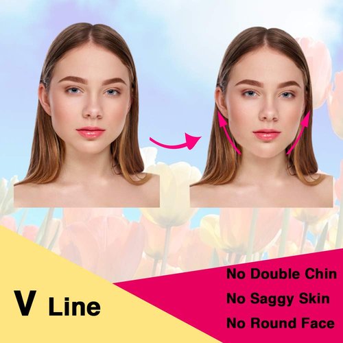 Reusable Chin Slimming Strap Face Lift Tape V Line Lifting Face Mask Double Chin Reducer Face Neck Slimmer Jawline Shaper Anti Snoring Snore Stopper (L)